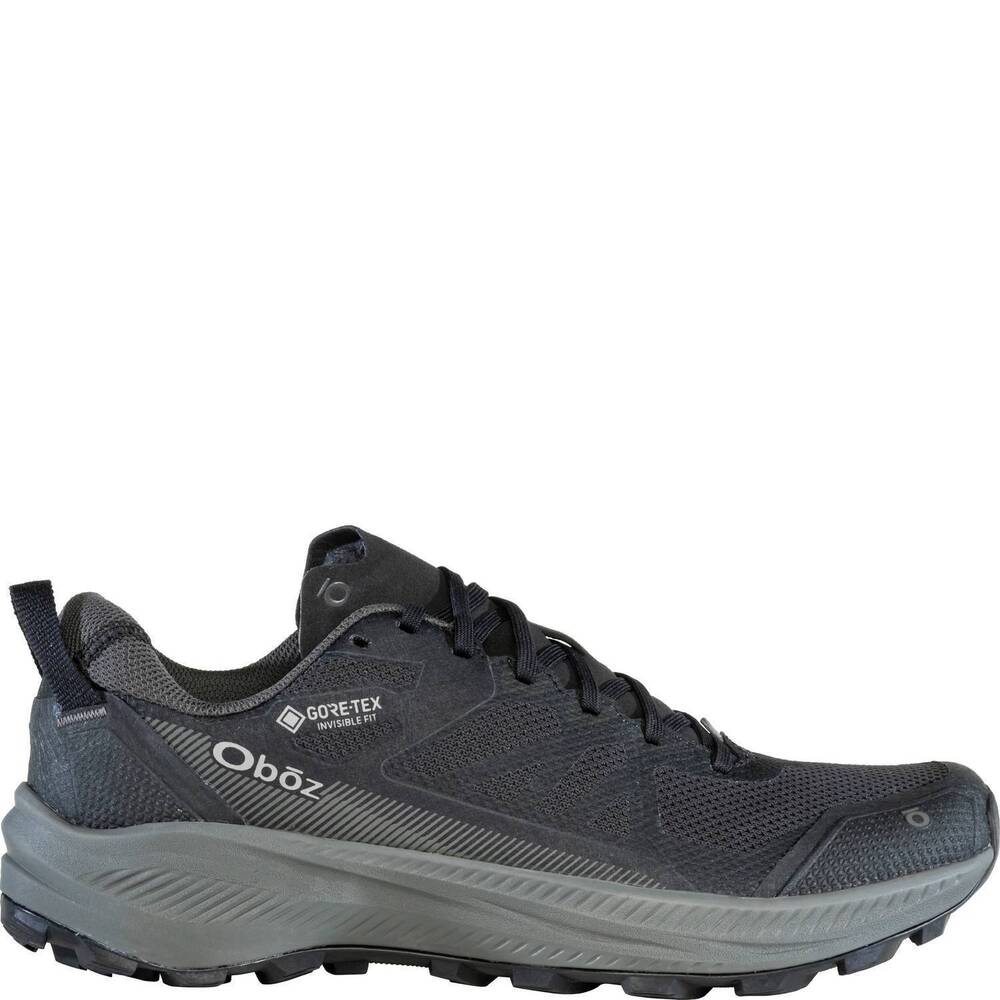 NEW OBOZ men's katabatic lt low gtx shoe in black sea
